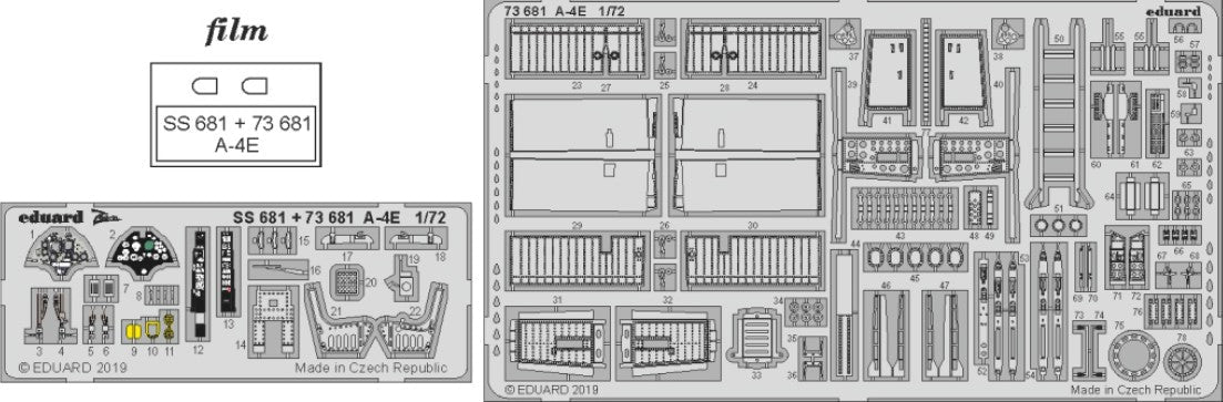 Eduard 73681 1/72 Aircraft- A4E for HBO (Painted)