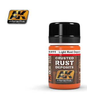 AK Interactive 4111 Light Rust Crusted Deposits Enamel Paint 35ml Bottle
