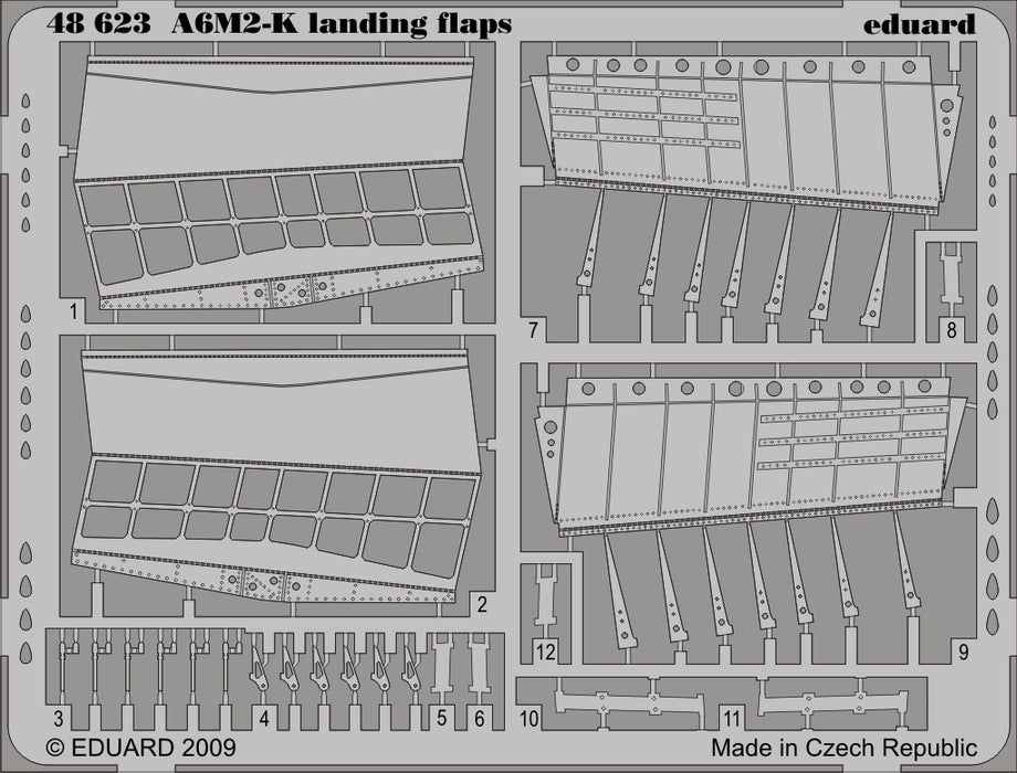 Eduard 48623 1/48 Aircraft- A6M2K Landing Flaps for HSG