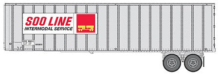 Walthers SceneMaster 949-2613 HO Scale Flexi-Van 40' Trailer 2-Pack Soo Line