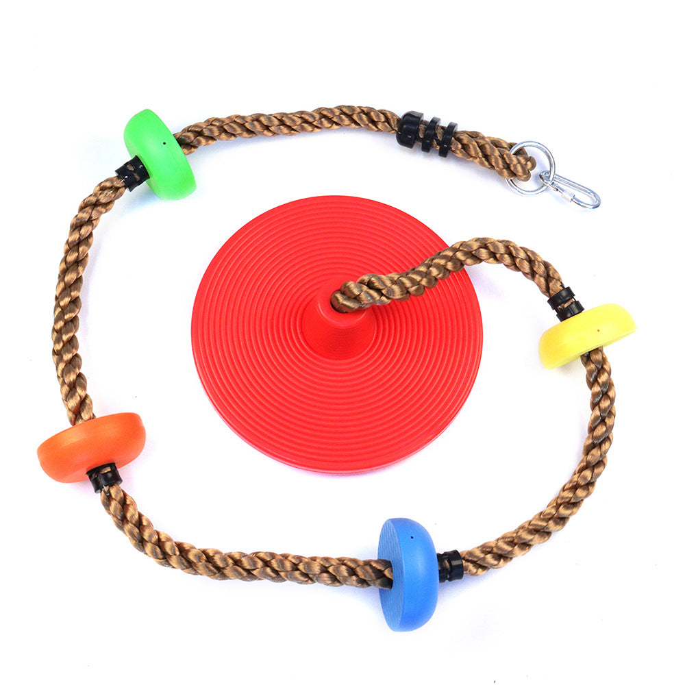 Fun Climbing Rope Swing with Platforms for Backyard Play