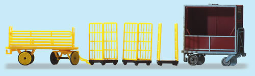 Preiser 17702 HO Scale Transportation Carts -- German Post