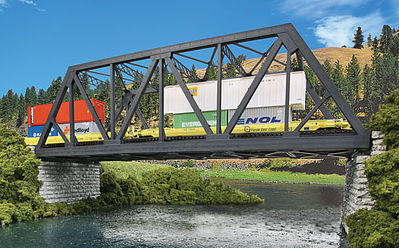 Walthers Cornerstone 933-4510 HO Scale Modernized DoubleTruss Bridge -- Kit
