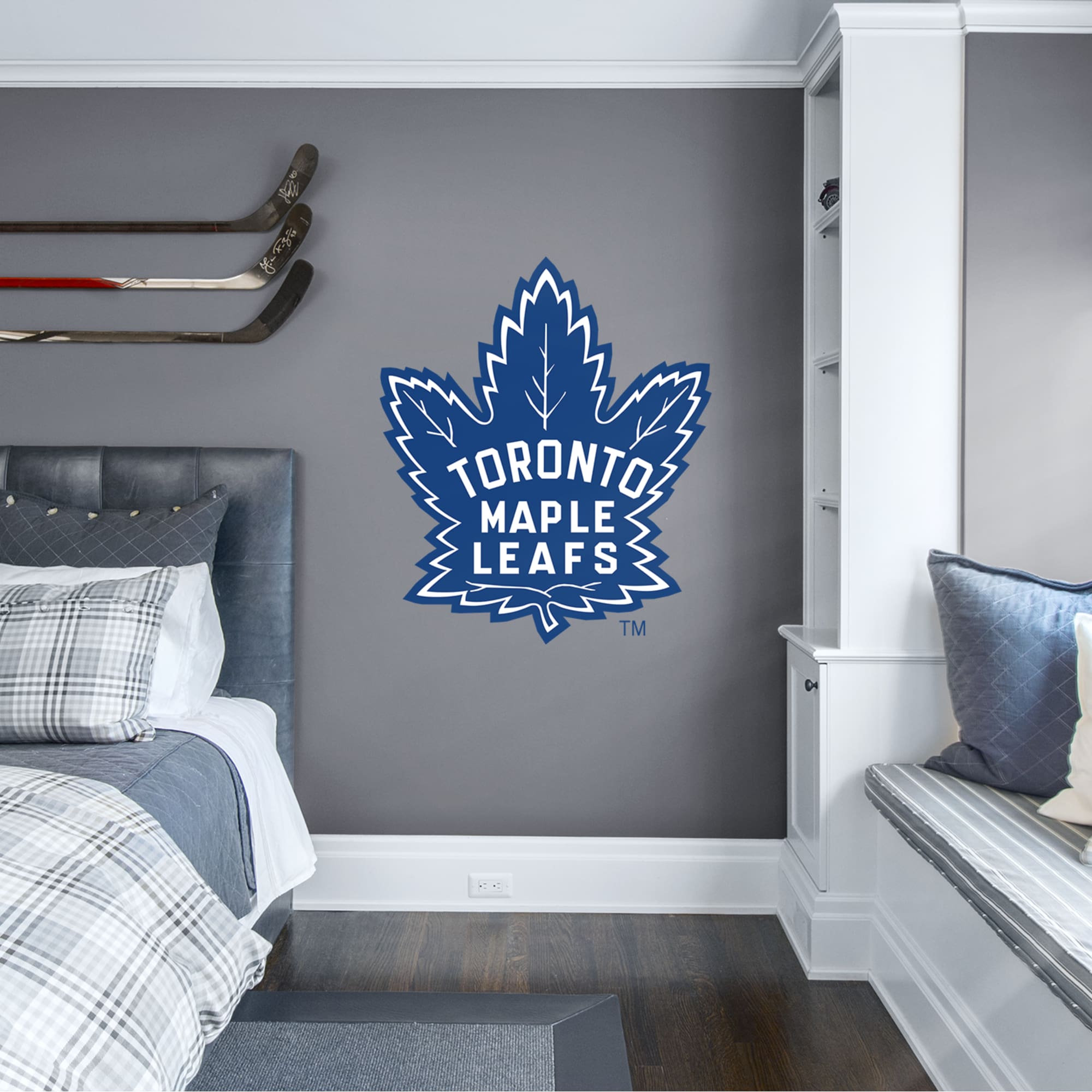 Toronto Maple Leafs - RealBig Vintage Logo Collection - Official NHL - Reusable Vinyl Wall Decals