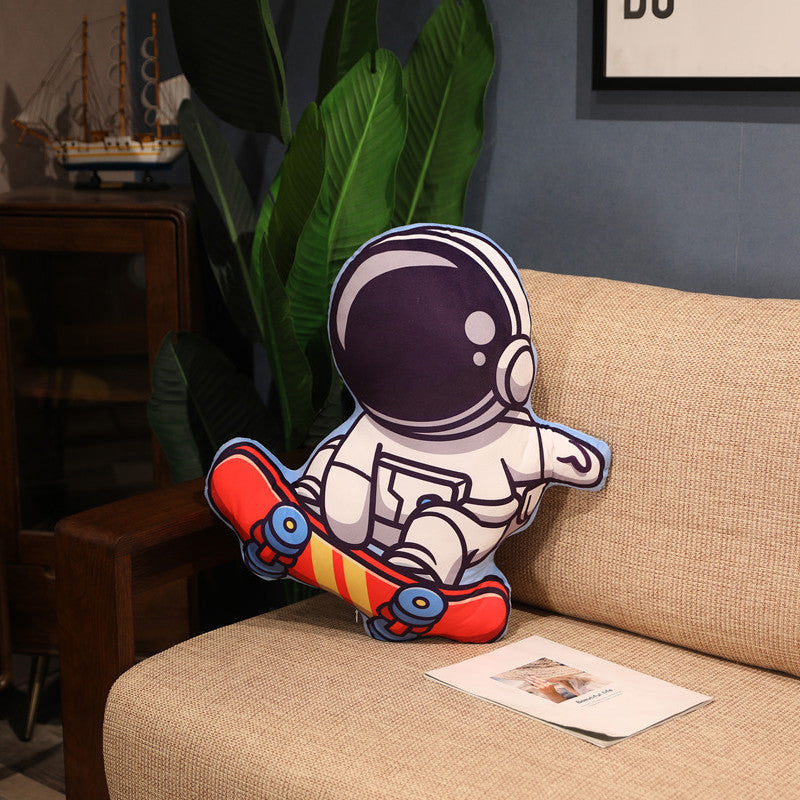 Plush Astronaut Rocket Pillow – Soft Space-Themed Stuffed Toys for Kids and Gifts