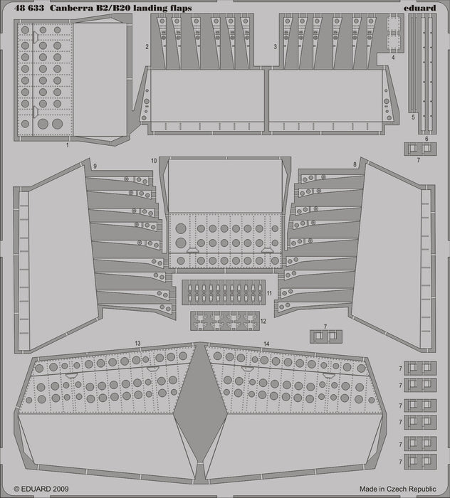 Eduard 48633 1/48 Aircraft- Canberra B2/B20 Landing Flaps for ARX