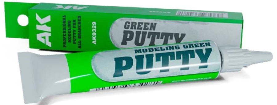 AK Interactive 9329 Modeling Green Putty 20ml Tube