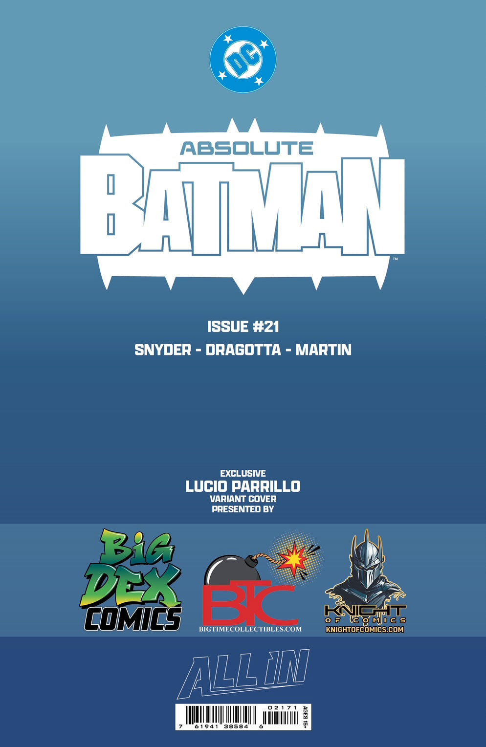 Absolute Batman #21 LUCIO PARRILLO HeroesCon Exclusive Foil Virgin Variant