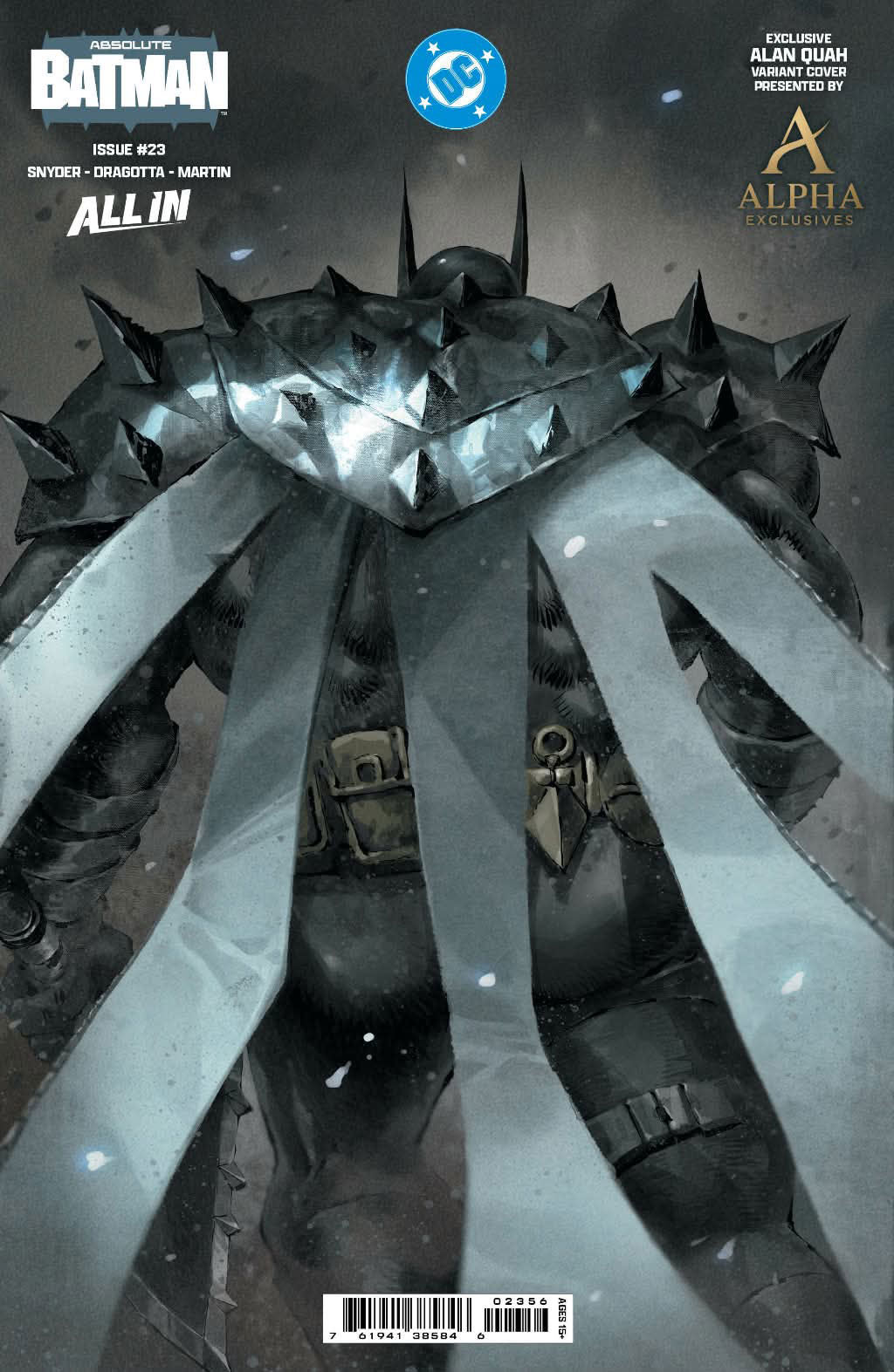 Absolute Batman #23 ALAN QUAH Big Dex Exclusive Wraparound Variants