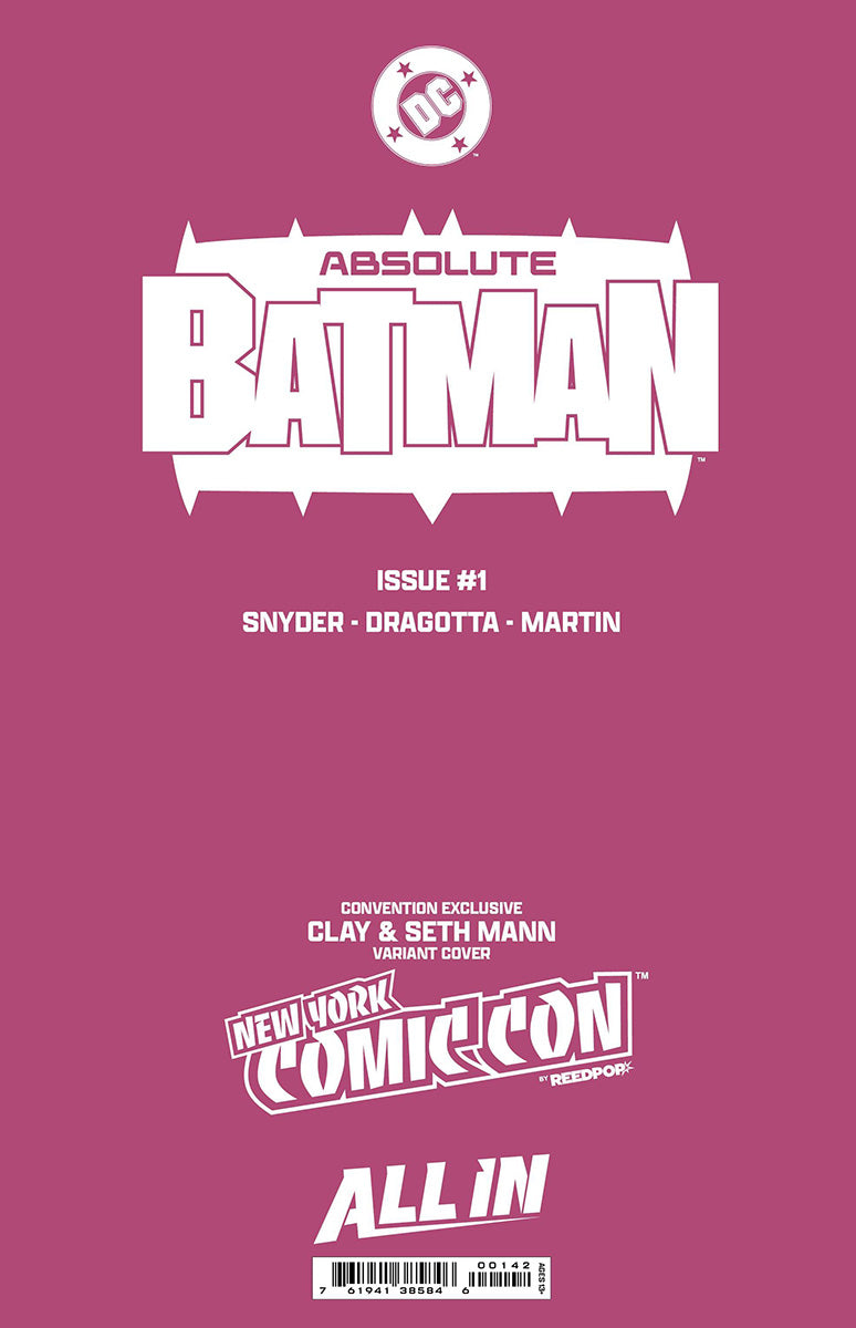 [FOIL] ABSOLUTE BATMAN #1 CLAY MANN NYCC 2024 EXCLUSIVE VARIANT (10/30/2024)