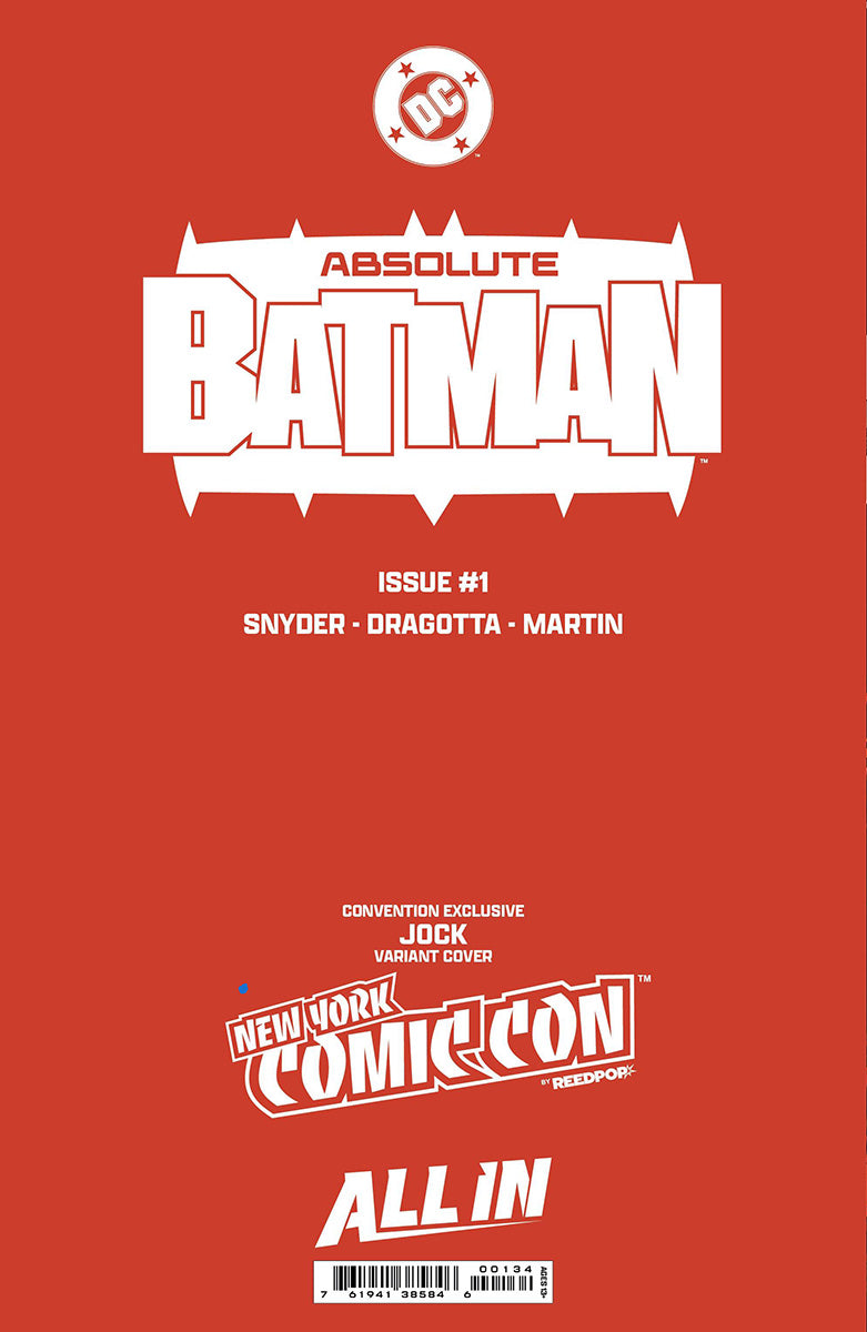 [FOIL] ABSOLUTE BATMAN #1 JOCK NYCC 2024 EXCLUSIVE VARIANT (10/30/2024)