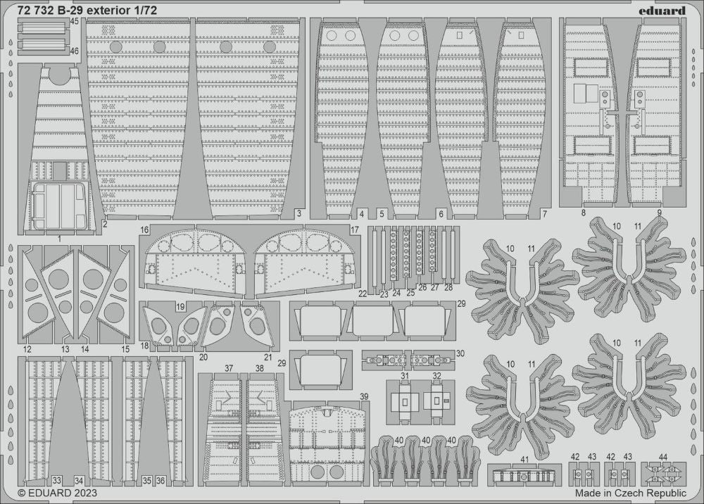 Eduard 72732 1/72 Aircraft- B29 Exterior for ACY & Hobby 2000