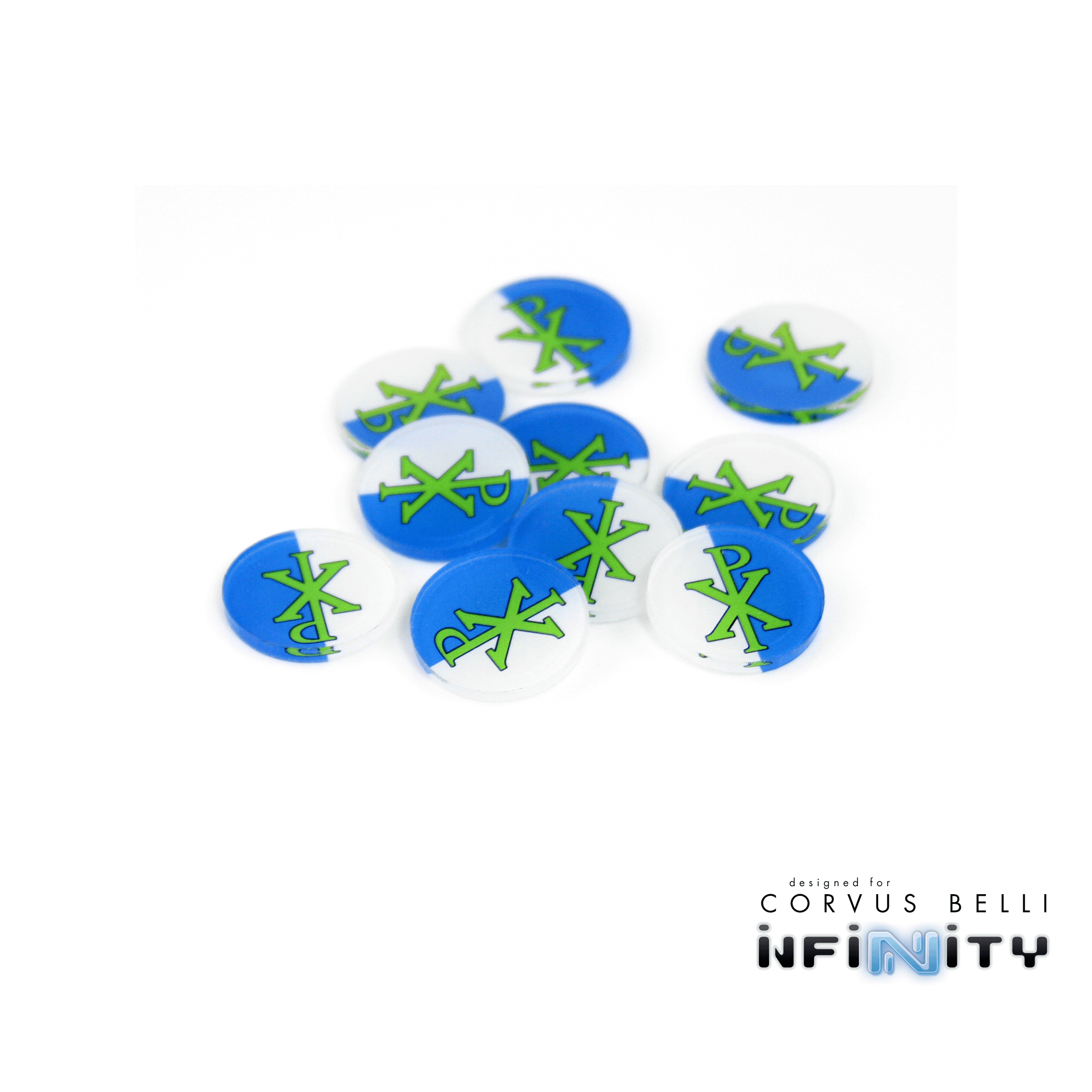 Full Color Infinity Faction Markers, 25mm (Bag of 10)