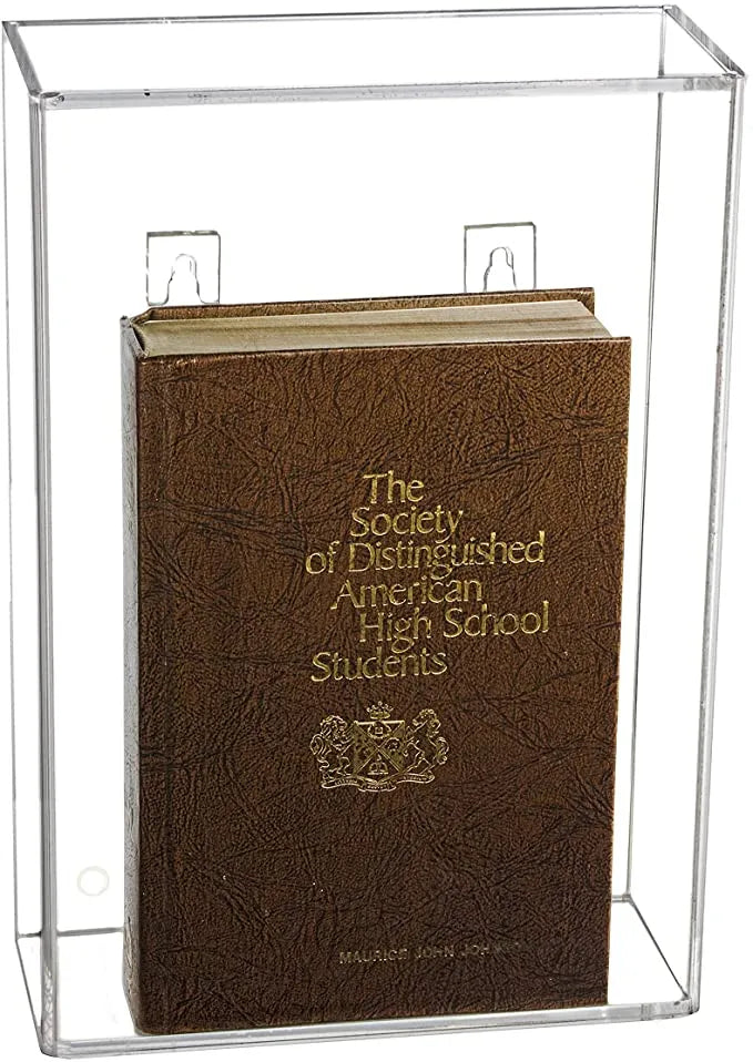 Acrylic Slide Back Book Display Cases