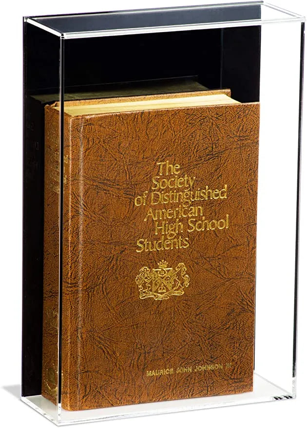Acrylic Slide Back Book Display Cases