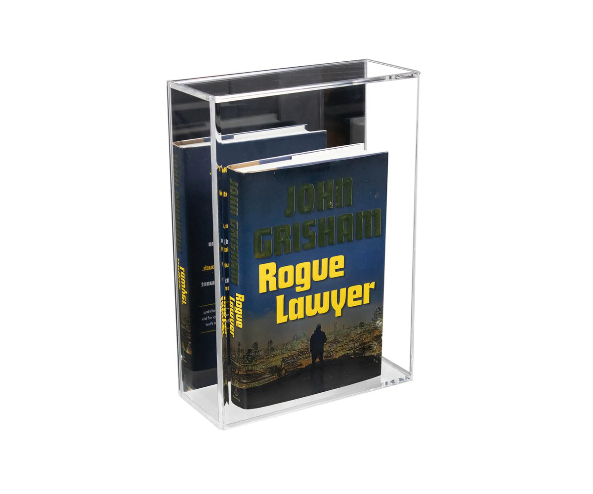 Acrylic Slide Back Book Display Cases