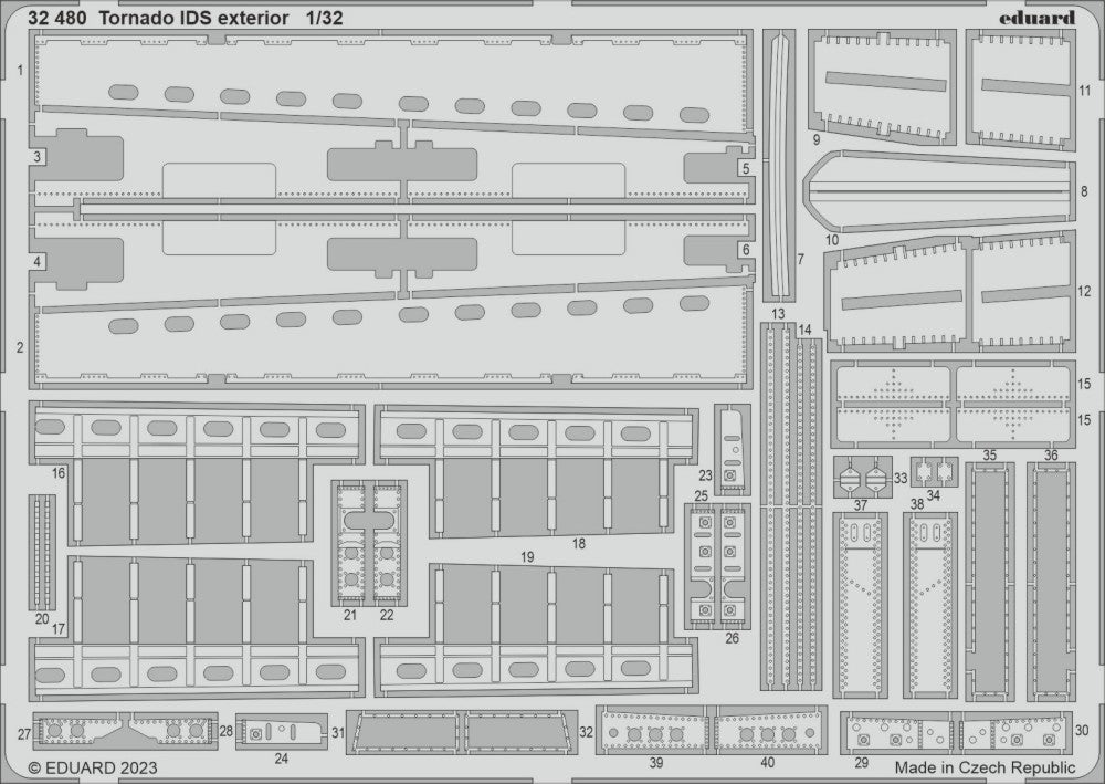 Eduard 32480 1/32 Aircraft- Tornado IDS Exterior for ITA