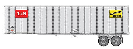 Walthers SceneMaster 949-2602 HO Scale Flexi-Van 40' Trailer 2-Pack - L&N