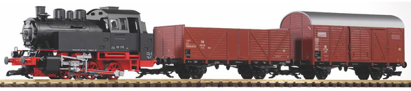 PIKO 38120 G Scale DB BR80 Freight Start Set Analog Sound 120V