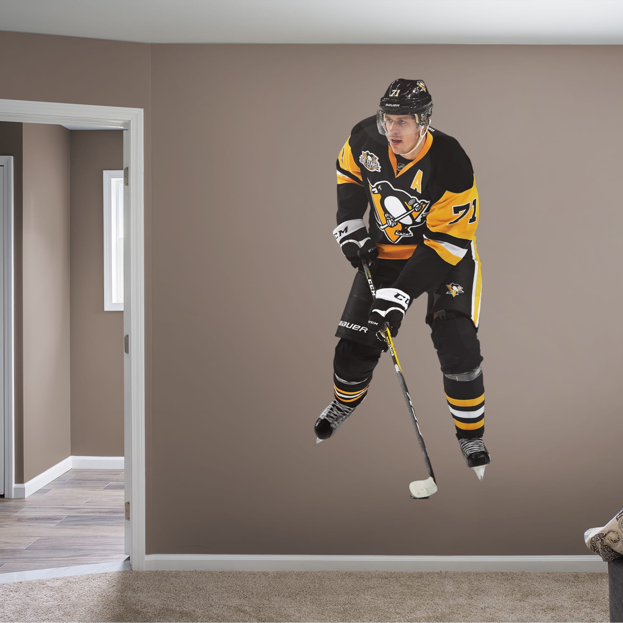 Evgeni Malkin - RealBig Collection - Official NHL - Pittsburgh Penguins - Reusable Vinyl Wall Decals