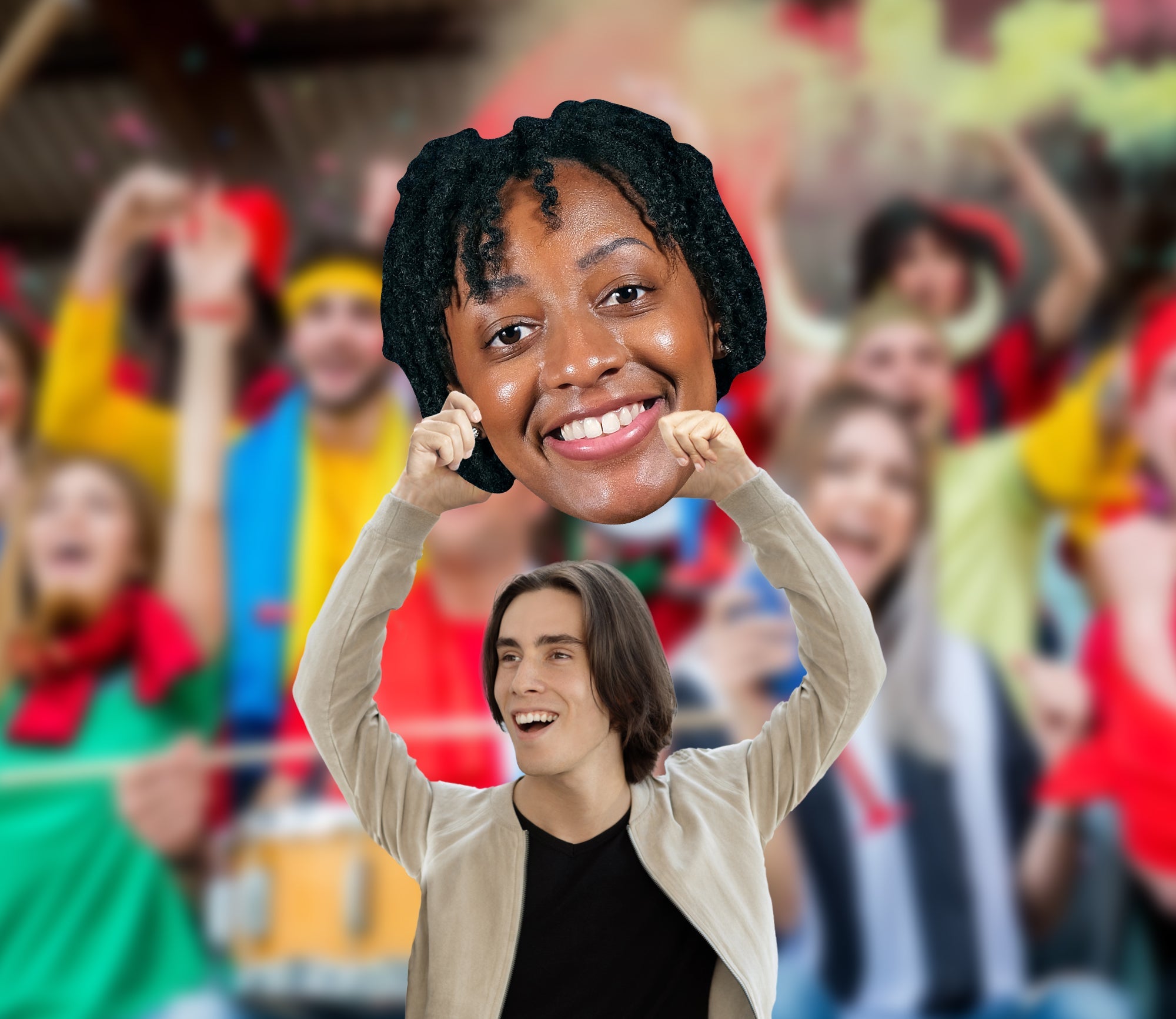 Kelsey Mitchell - Big Head - Official WNBA - Indiana Fever - Foam Core Cutout