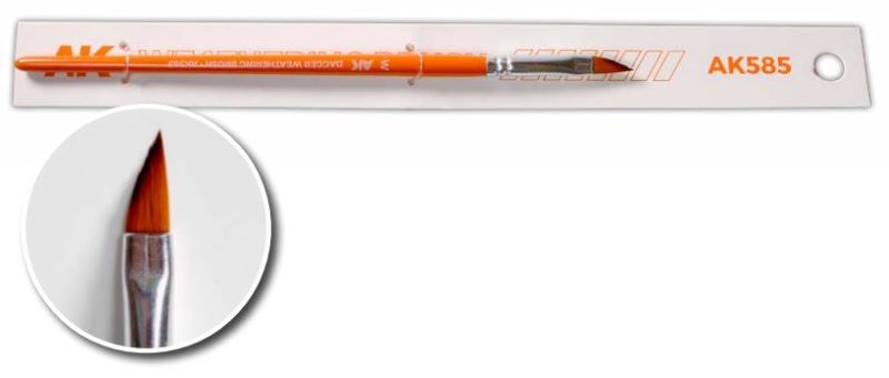AK Interactive 585 Dagger Triangular Shape Weathering Brush
