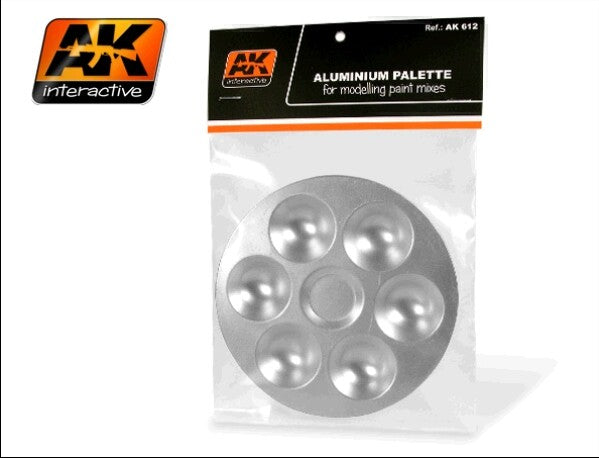 AK Interactive 612 Aluminum Paint Palette 6 Wells