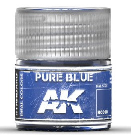 AK Interactive RC10 Real Colors: Pure Blue Acrylic Lacquer Paint 10ml Bottle