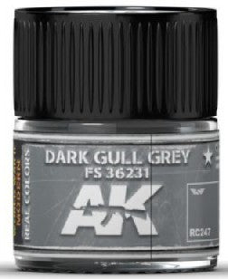 AK Interactive RC247 Real Colors: Dark Gull Grey FS36231 Acrylic Lacquer Paint 10ml Bottle