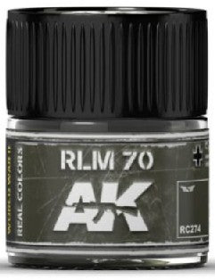 AK Interactive RC274 Real Colors: RLM70 Green Acrylic Lacquer Paint 10ml Bottle
