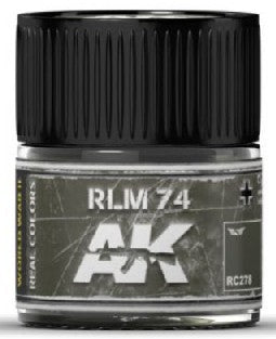 AK Interactive RC278 Real Colors: RLM74 Green Acrylic Lacquer Paint 10ml Bottle