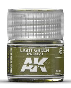 AK Interactive RC28 Real Colors: Light Green FS34151 Acrylic Lacquer Paint 10ml Bottle