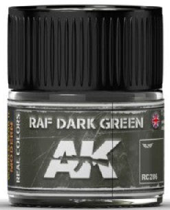 AK Interactive RC286 Real Colors: RAF Dark Green Acrylic Lacquer Paint 10ml Bottle