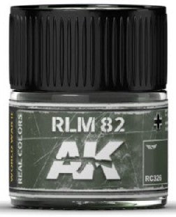AK Interactive RC326 Real Colors: RLM82 Green Acrylic Lacquer Paint 10ml Bottle