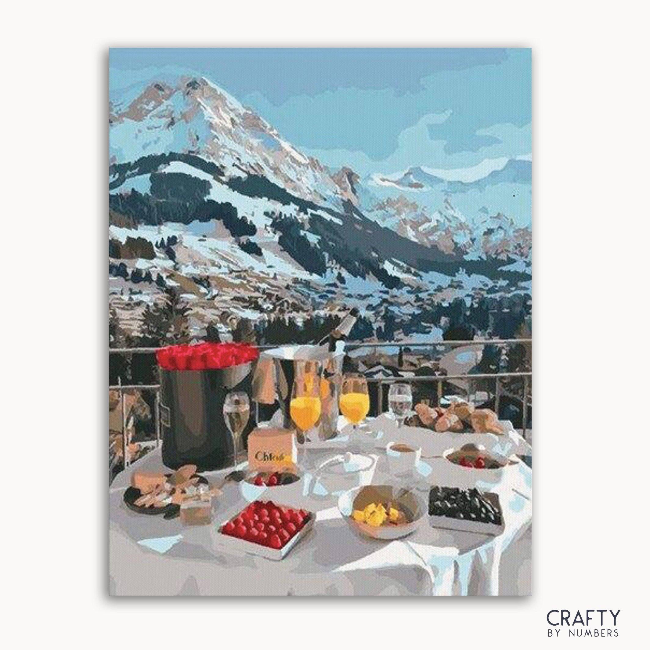Alps Mountains Breakfast