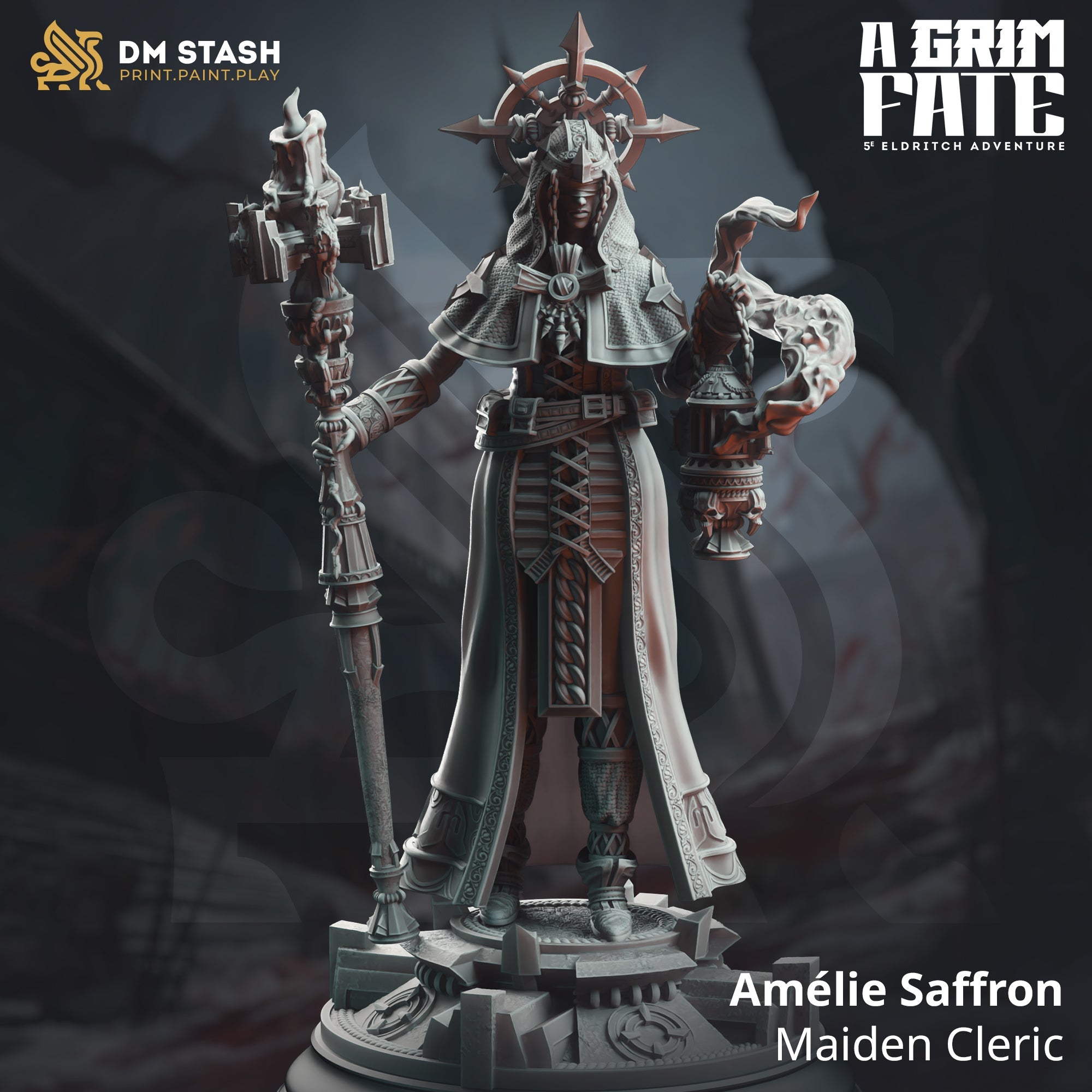 Amélie Saffron, Maiden Cleric (Female Human Cleric)
