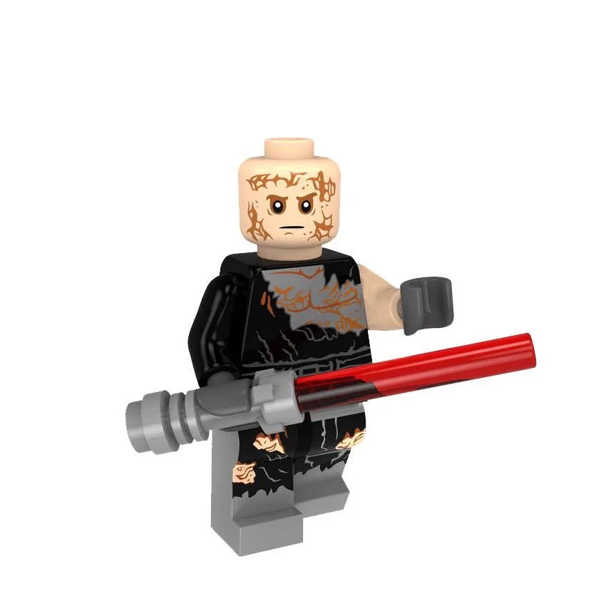 Anakin Skywalker Burned Vader Lego Minifigures Custom Toys