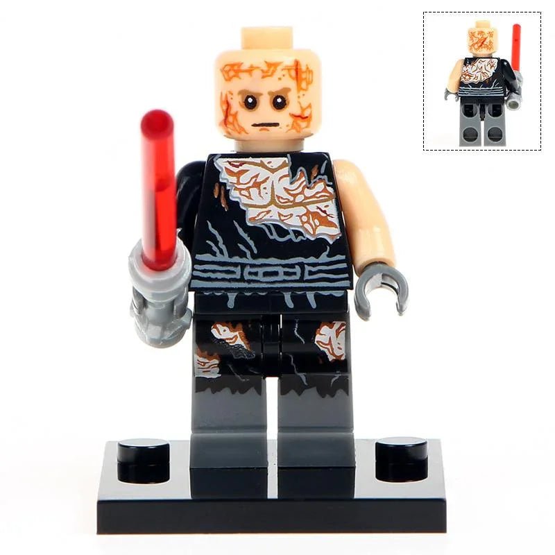 Anakin Skywalker Burned Vader Lego Minifigures Custom Toys