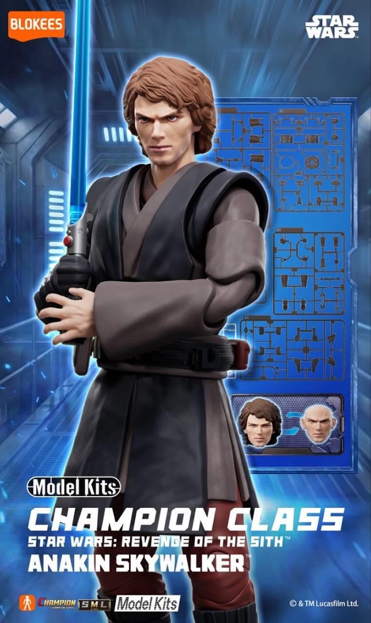 Blokees | Star Wars: Revenge of the Sith Champion Class 08 | Anakin Skywalker Model Kits (Pre-Order)