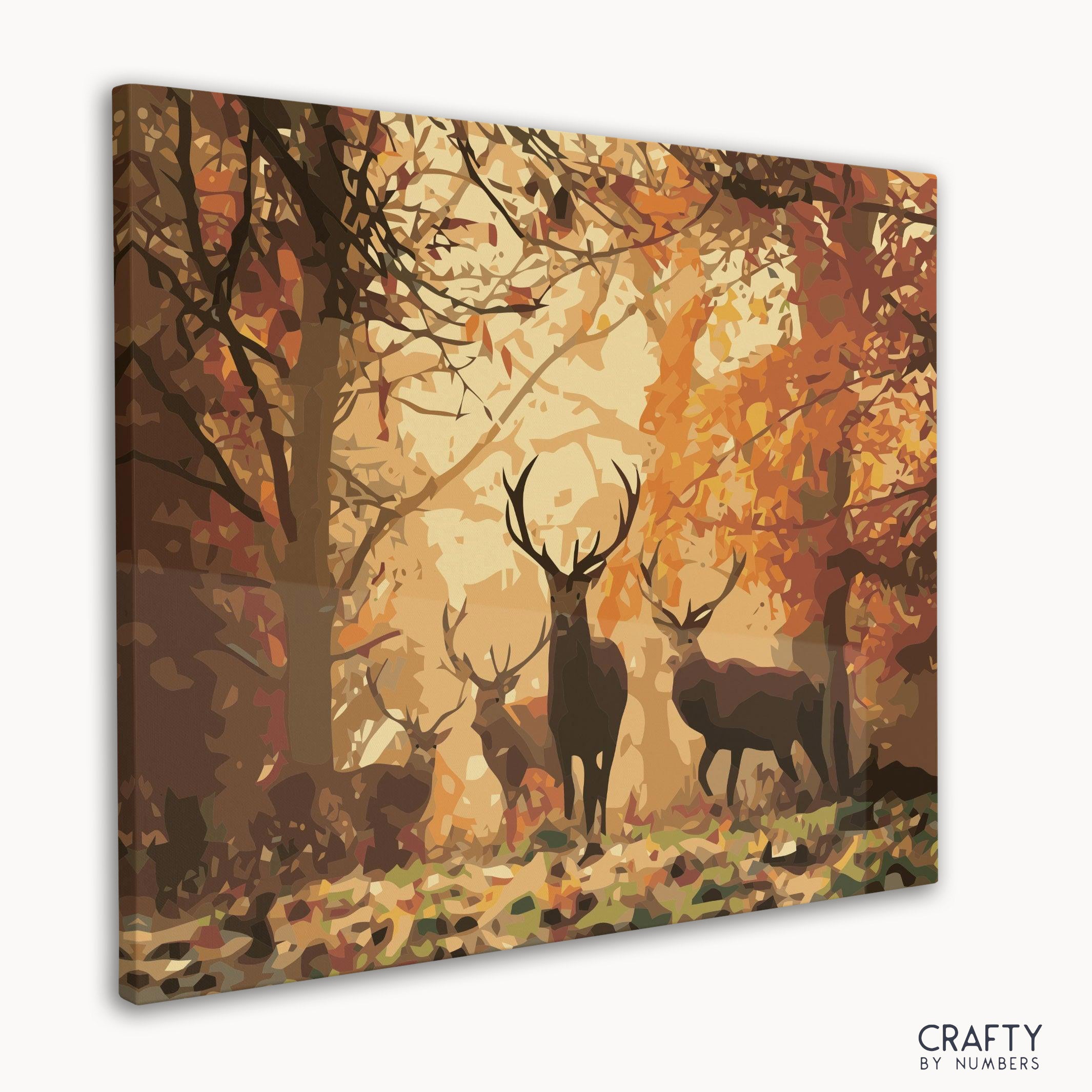 Animals In Autumn Forest