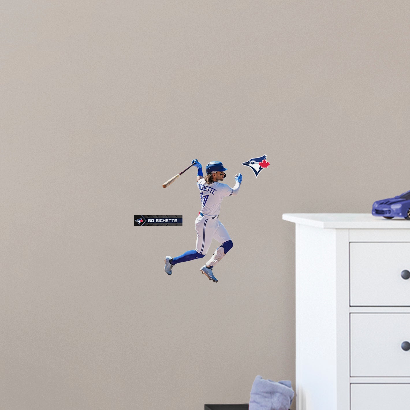 Bo Bichette - RealBig Collection - Official MLB - Toronto Blue Jays - Reusable Vinyl Wall Decals