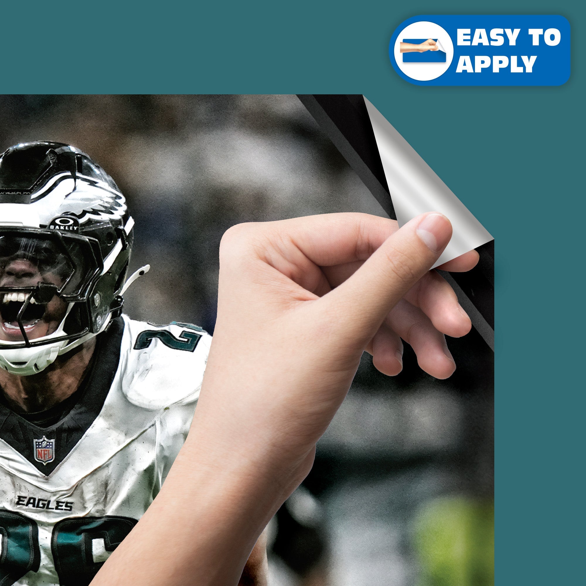 Saquon Barkley - RealBig Collection - Official NFL - Philadelphia Eagles - Reusable Vinyl Wall Decals