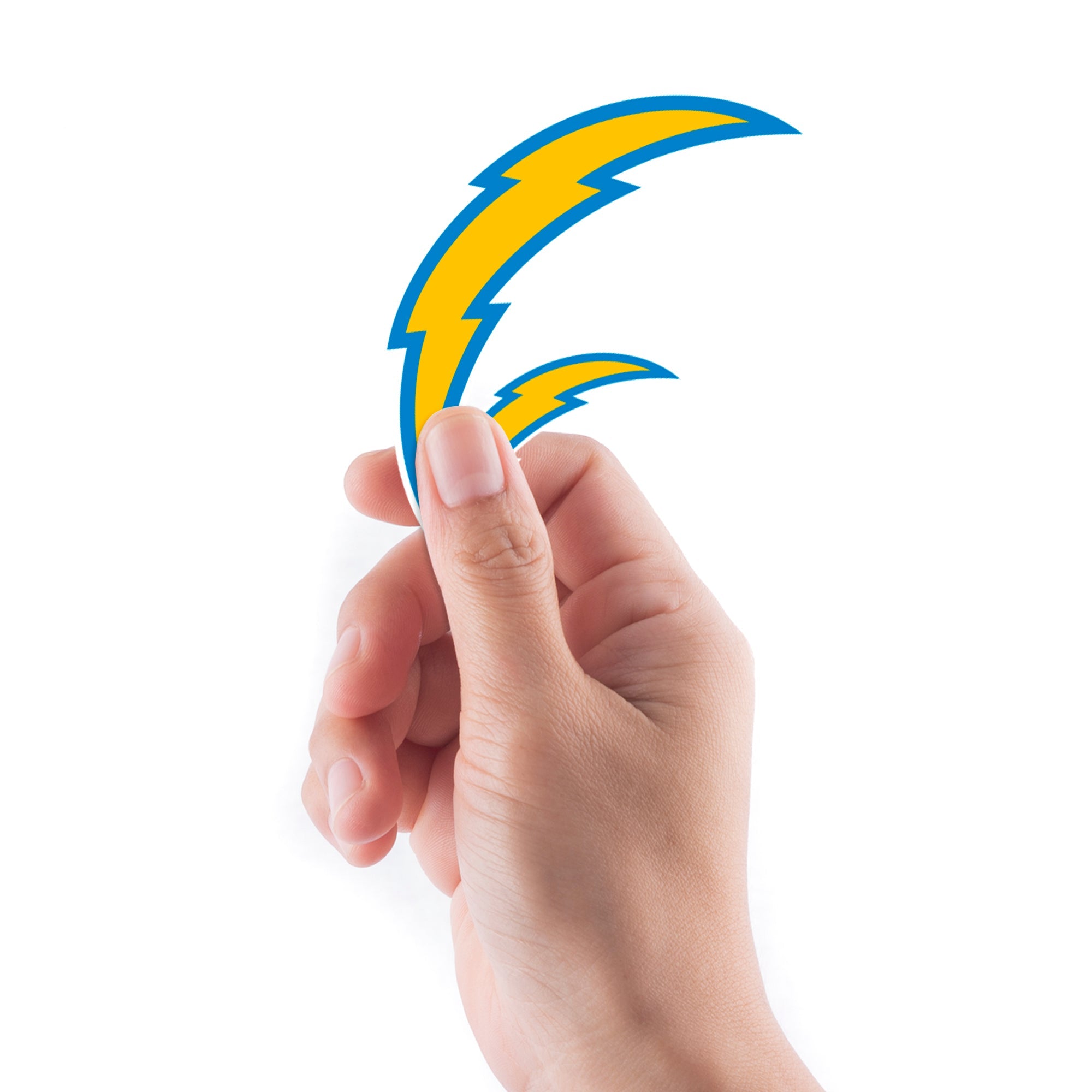 Los Angeles Chargers - 5 Logo Minis (Mixed Sizes) - Official NFL - Reusable Vinyl Decals