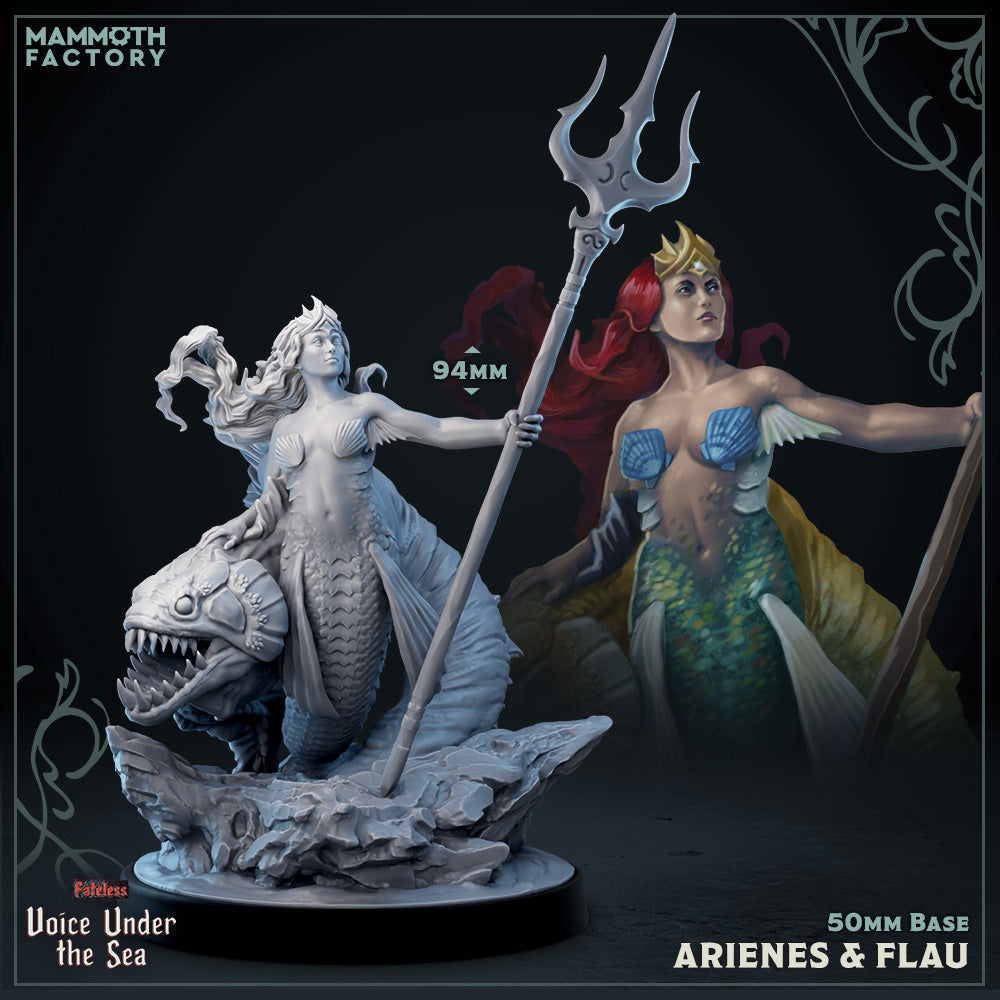 Arienes & Flau (Mermaid & Sea Beast Diorama)