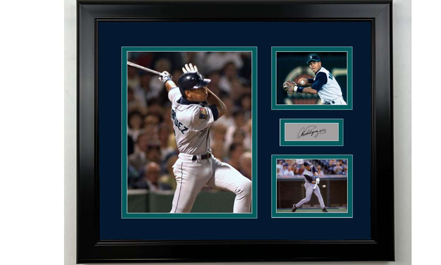 Framed Alex Rodriguez Seattle Mariners Facsimile Laser Engraved Signature Baseball 14x11 3 Photo Collage