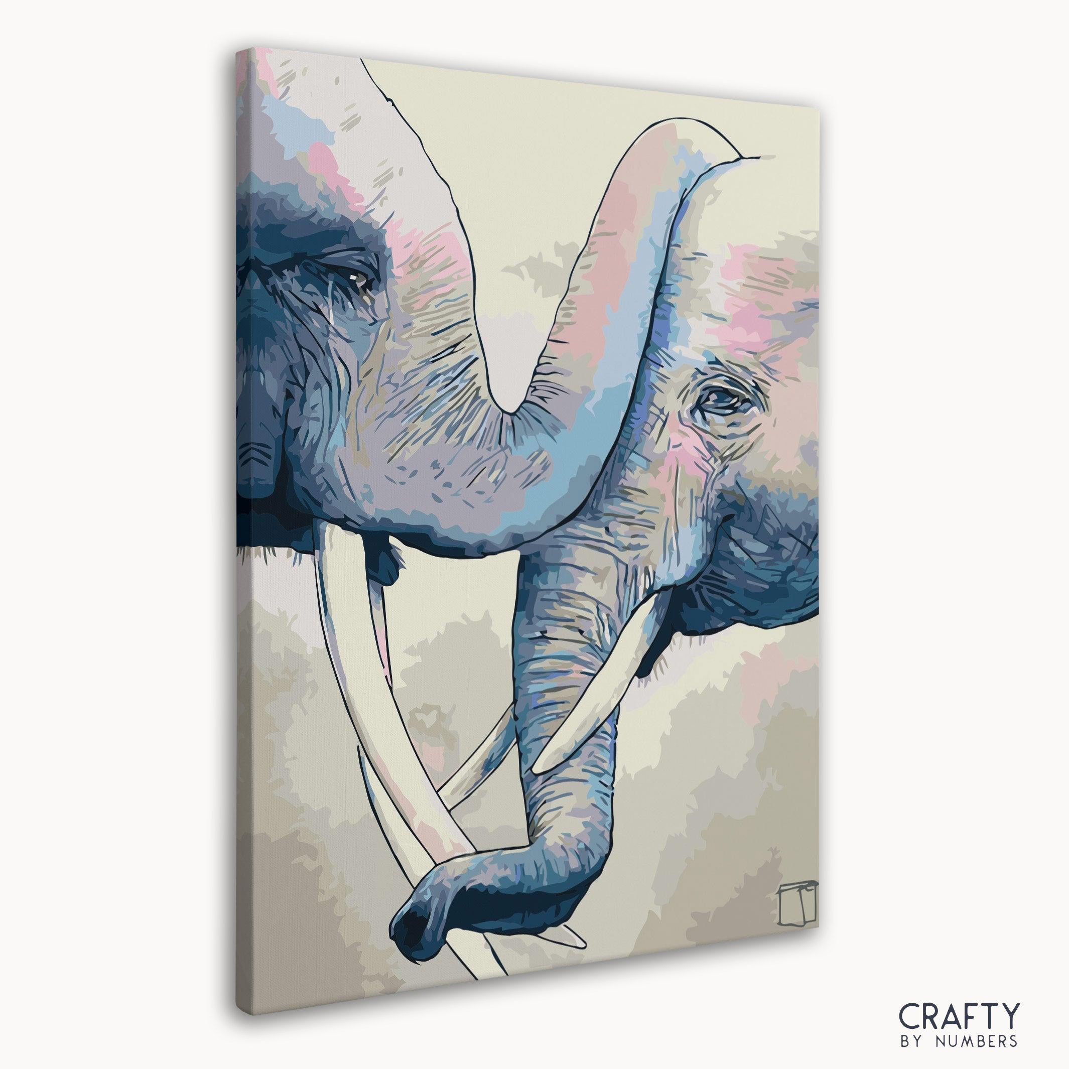 Art Elephants In Love