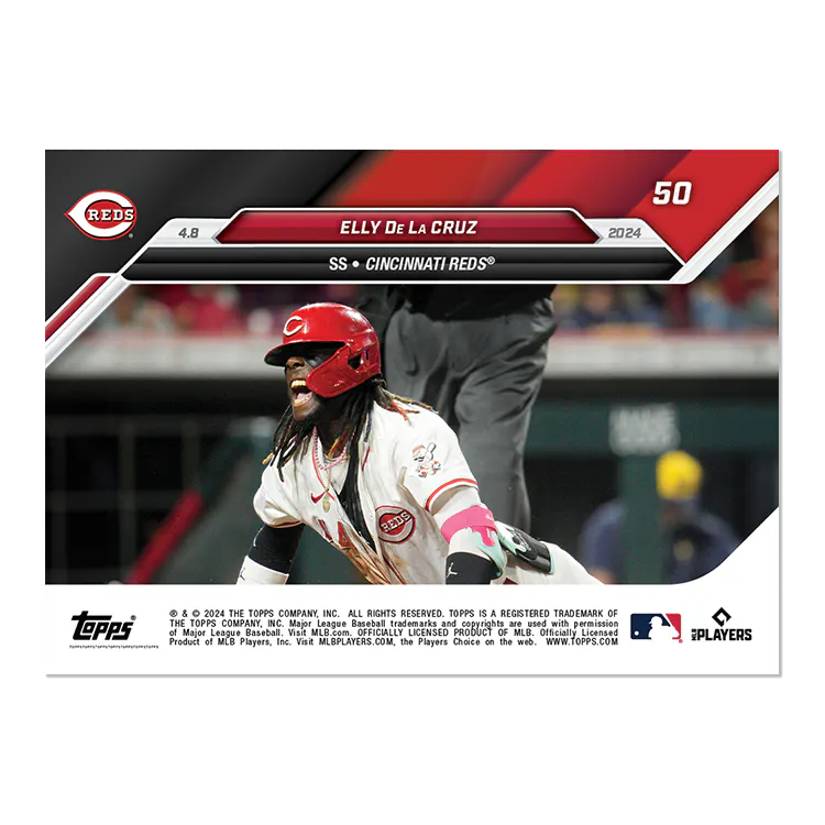 2024 Topps Now Elly De La Cruz #50 Rookie RC Baseball Card