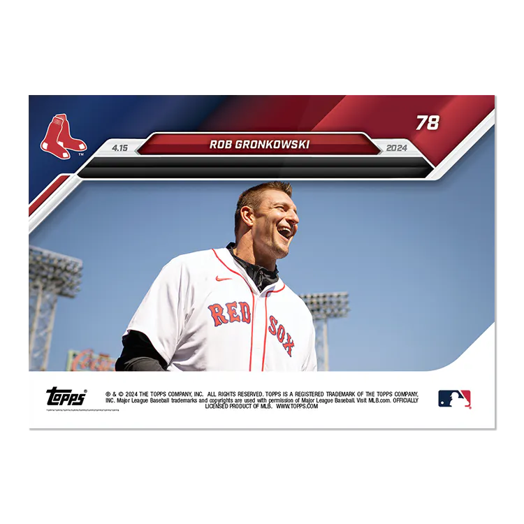 2024 Topps Now Rob Gronkowski #78 Gronk Spike Football Card