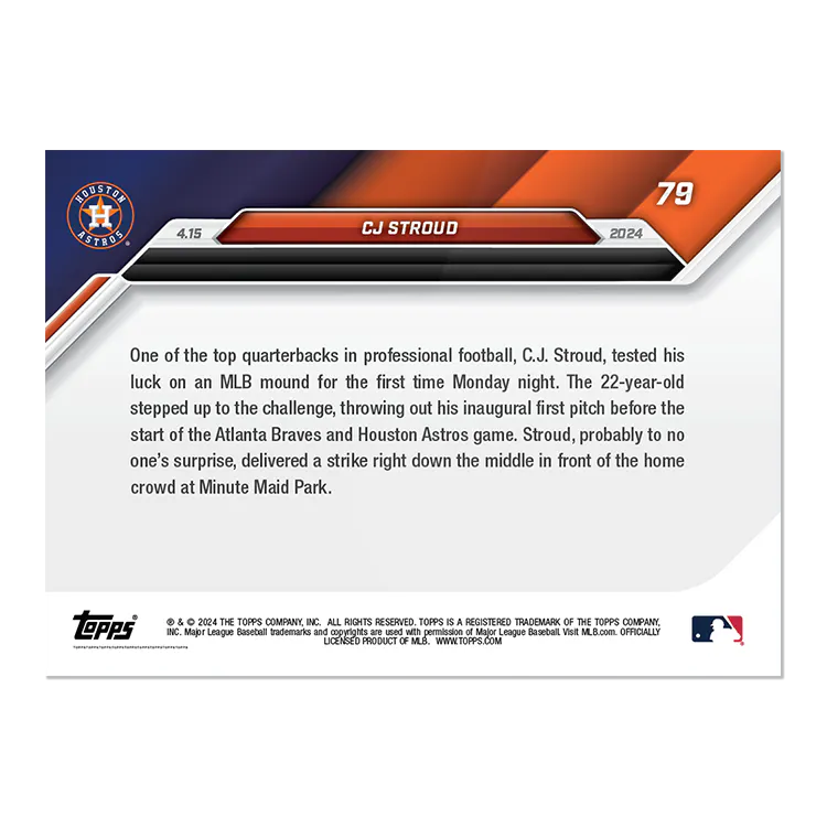 2024 Topps Now CJ Stroud #79 Football Card