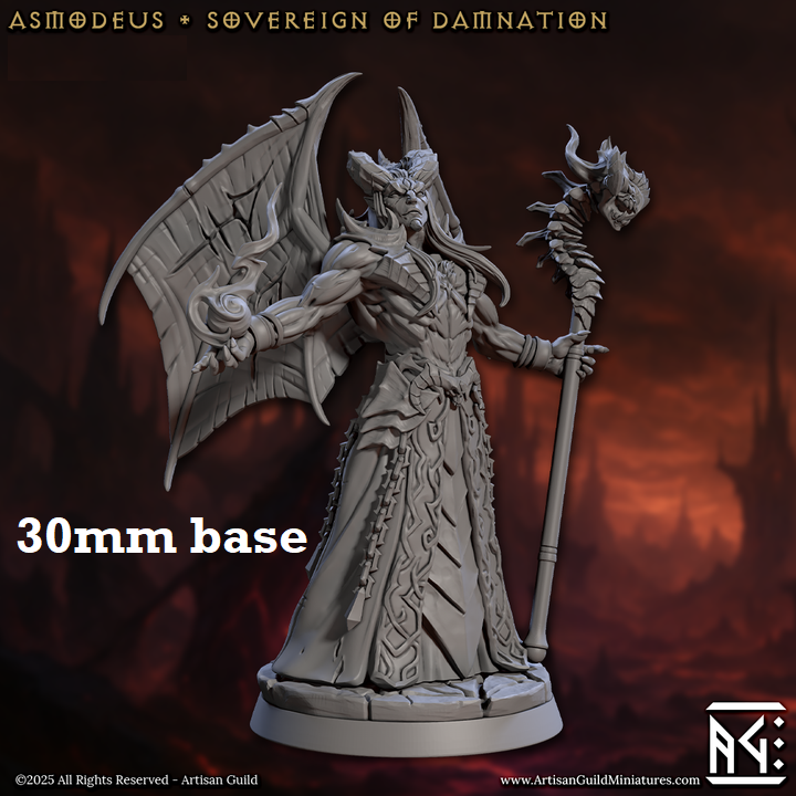 Asmodeus, Sovereign of Damnation (Male Tiefling Warlock)